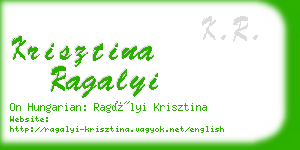 krisztina ragalyi business card